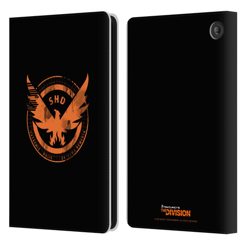 Tom Clancy's The Division Key Art Logo Black Leather Book Wallet Case Cover For Amazon Fire 7 2022