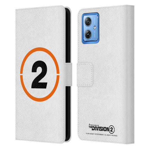 Tom Clancy's The Division 2 Logo Art Ring 2 Leather Book Wallet Case Cover For Motorola Moto G54 5G