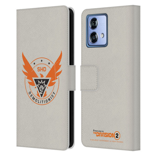 Tom Clancy's The Division 2 Logo Art Demolitionist Leather Book Wallet Case Cover For Motorola Moto G84 5G