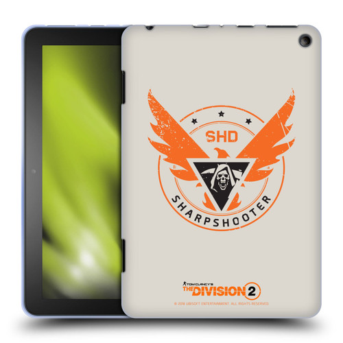Tom Clancy's The Division 2 Logo Art Sharpshooter Soft Gel Case for Amazon Fire HD 8/Fire HD 8 Plus 2020