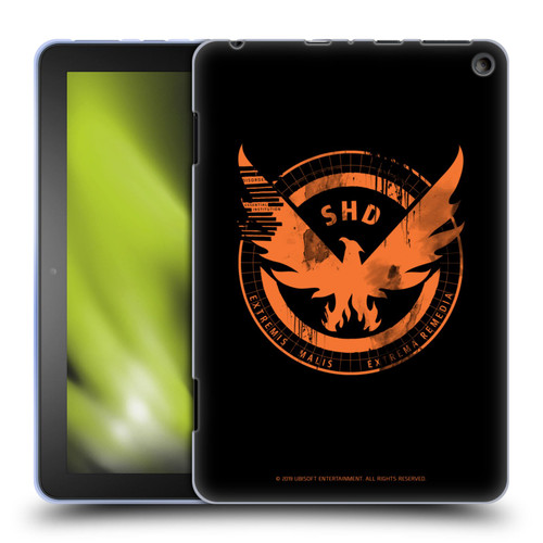 Tom Clancy's The Division Key Art Logo Black Soft Gel Case for Amazon Fire HD 8/Fire HD 8 Plus 2020