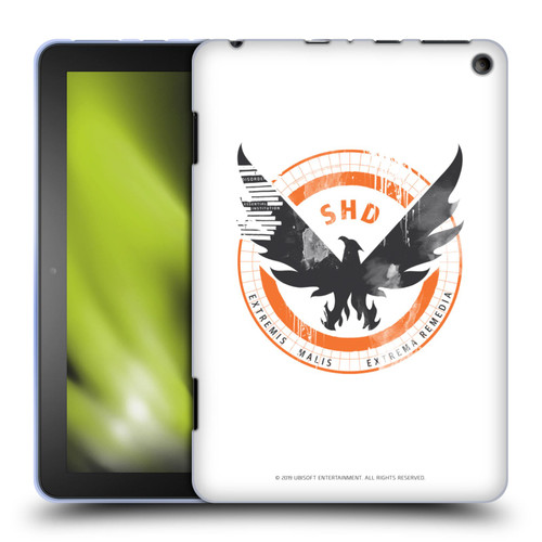 Tom Clancy's The Division Key Art Logo White Soft Gel Case for Amazon Fire HD 8/Fire HD 8 Plus 2020