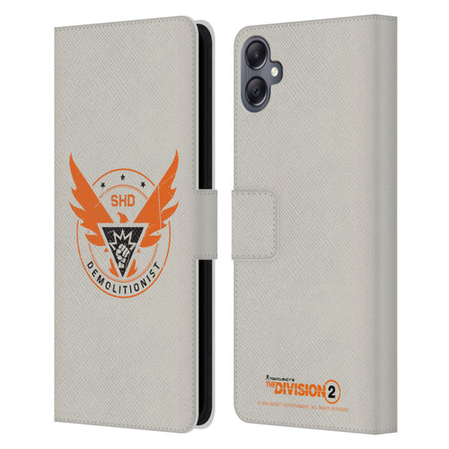 Tom Clancy's The Division 2 Logo Art Demolitionist Leather Book Wallet Case Cover For Samsung Galaxy A05