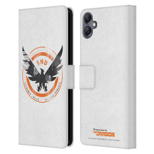 Tom Clancy's The Division Key Art Logo White Leather Book Wallet Case Cover For Samsung Galaxy A05