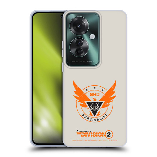 Tom Clancy's The Division 2 Logo Art Survivalist Soft Gel Case for OPPO Reno11 F 5G / F25 Pro 5G