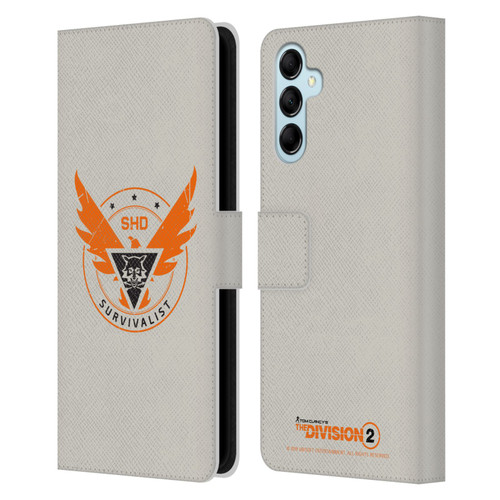 Tom Clancy's The Division 2 Logo Art Survivalist Leather Book Wallet Case Cover For Samsung Galaxy M14 5G