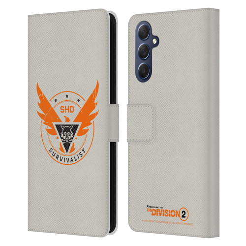 Tom Clancy's The Division 2 Logo Art Survivalist Leather Book Wallet Case Cover For Samsung Galaxy M54 5G