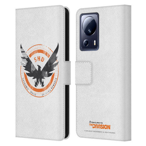 Tom Clancy's The Division Key Art Logo White Leather Book Wallet Case Cover For Xiaomi 13 Lite 5G