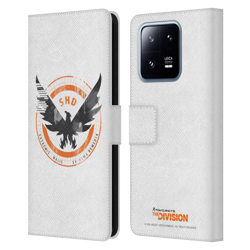 Tom Clancy's The Division Key Art Logo White Leather Book Wallet Case Cover For Xiaomi 13 Pro 5G