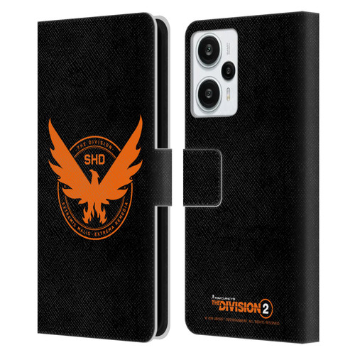 Tom Clancy's The Division 2 Logo Art Phoenix Leather Book Wallet Case Cover For Xiaomi Redmi Note 12T