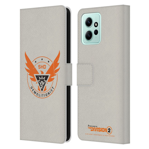 Tom Clancy's The Division 2 Logo Art Demolitionist Leather Book Wallet Case Cover For Xiaomi Redmi 12