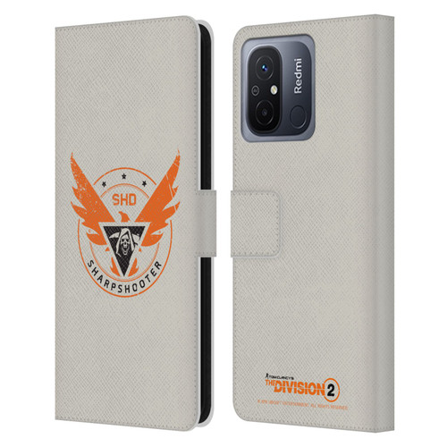 Tom Clancy's The Division 2 Logo Art Sharpshooter Leather Book Wallet Case Cover For Xiaomi Redmi 12C