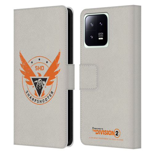 Tom Clancy's The Division 2 Logo Art Sharpshooter Leather Book Wallet Case Cover For Xiaomi 13 5G
