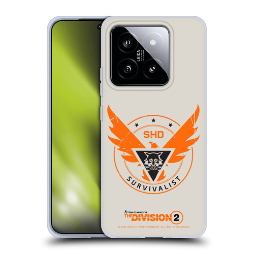 Tom Clancy's The Division 2 Logo Art Survivalist Soft Gel Case for Xiaomi 14