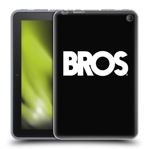 BROS Logo Art Text Soft Gel Case for Amazon Fire 7 2022