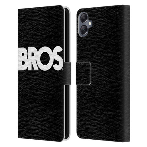 BROS Logo Art Text Leather Book Wallet Case Cover For Samsung Galaxy A05