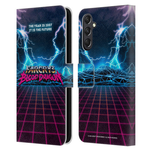 Far Cry 3 Blood Dragon Key Art Logo Leather Book Wallet Case Cover For Samsung Galaxy A24 4G / M34 5G