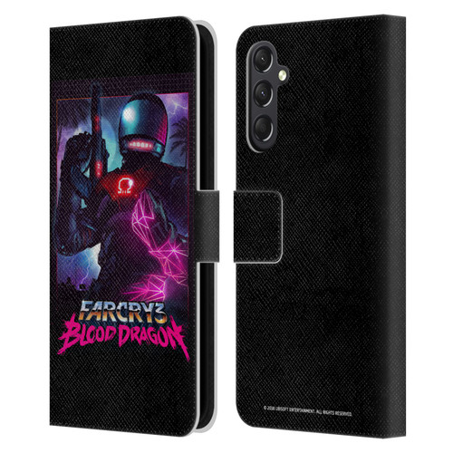 Far Cry 3 Blood Dragon Key Art Omega Leather Book Wallet Case Cover For Samsung Galaxy A24 4G / M34 5G