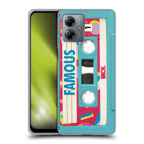 BROS Vintage Cassette Tapes When Will I Be Famous Soft Gel Case for Motorola Moto G14