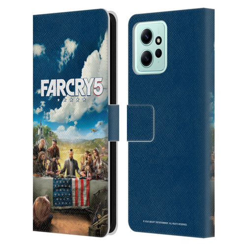 Far Cry 5 Key Art And Logo Main Leather Book Wallet Case Cover For Xiaomi Redmi 12