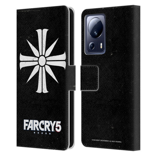 Far Cry 5 Key Art And Logo Distressed Look Cult Emblem Leather Book Wallet Case Cover For Xiaomi 13 Lite 5G