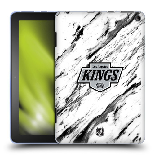 NHL Los Angeles Kings Marble Soft Gel Case for Amazon Fire HD 8/Fire HD 8 Plus 2020