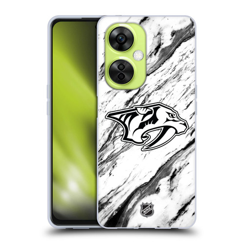 NHL Nashville Predators Marble Soft Gel Case for OnePlus Nord CE 3 Lite 5G