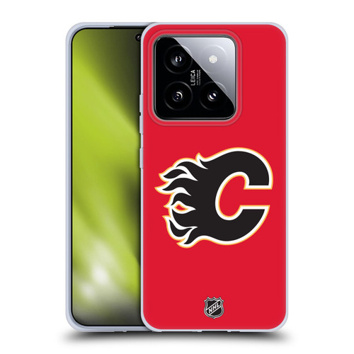 NHL Calgary Flames Plain Soft Gel Case for Xiaomi 14