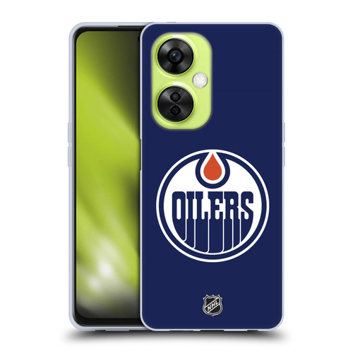 NHL Edmonton Oilers Plain Soft Gel Case for OnePlus Nord CE 3 Lite 5G
