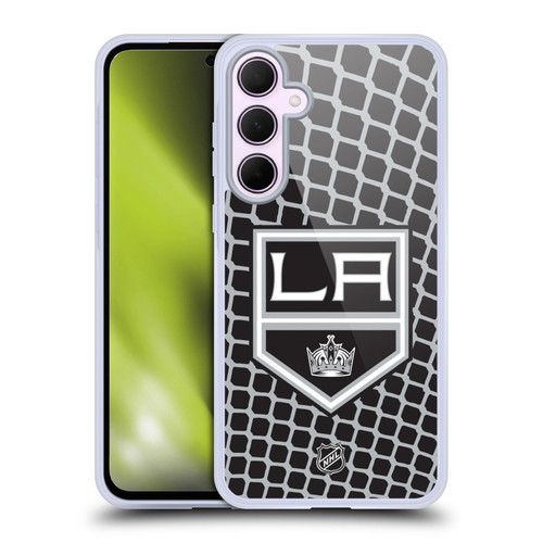 NHL Los Angeles Kings Net Pattern Soft Gel Case for Samsung Galaxy A35 5G