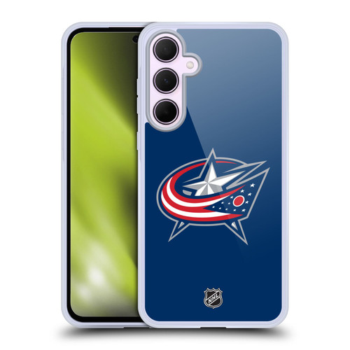 NHL Columbus Blue Jackets Plain Soft Gel Case for Samsung Galaxy A35 5G