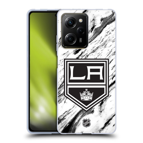 NHL Los Angeles Kings Marble Soft Gel Case for Xiaomi Redmi Note 12 Pro 5G