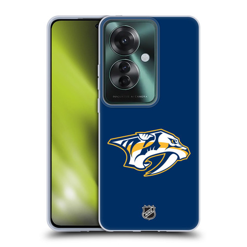 NHL Nashville Predators Plain Soft Gel Case for OPPO Reno11 F 5G / F25 Pro 5G