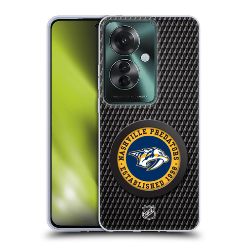 NHL Nashville Predators Puck Texture Soft Gel Case for OPPO Reno11 F 5G / F25 Pro 5G