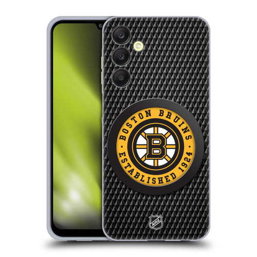 NHL Boston Bruins Puck Texture Soft Gel Case for Samsung Galaxy A25 5G