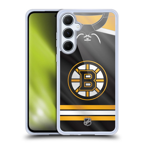 NHL Boston Bruins Jersey Soft Gel Case for Samsung Galaxy A55 5G