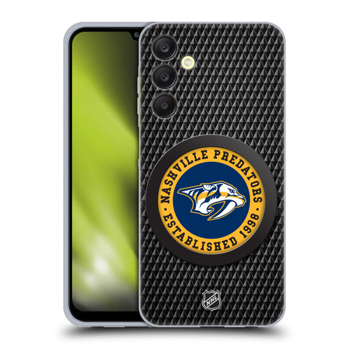 NHL Nashville Predators Puck Texture Soft Gel Case for Samsung Galaxy A25 5G