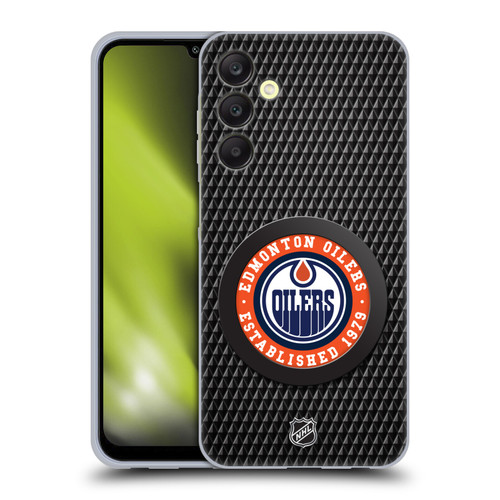 NHL Edmonton Oilers Puck Texture Soft Gel Case for Samsung Galaxy A25 5G