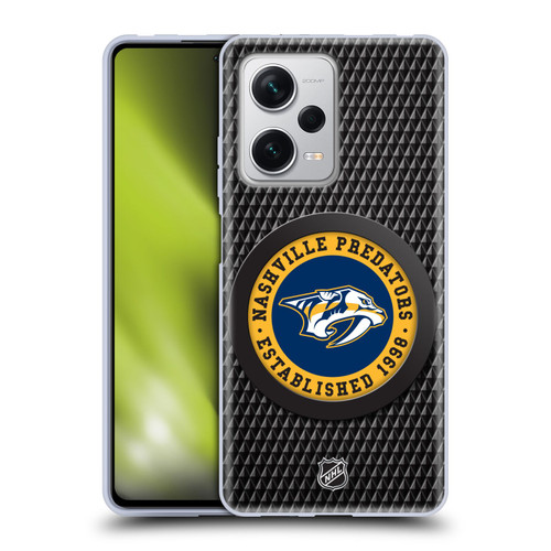 NHL Nashville Predators Puck Texture Soft Gel Case for Xiaomi Redmi Note 12 Pro+ 5G