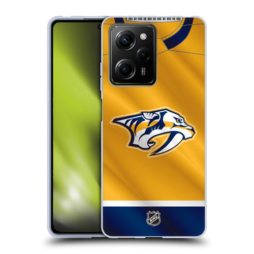 NHL Nashville Predators Jersey Soft Gel Case for Xiaomi Redmi Note 12 Pro 5G