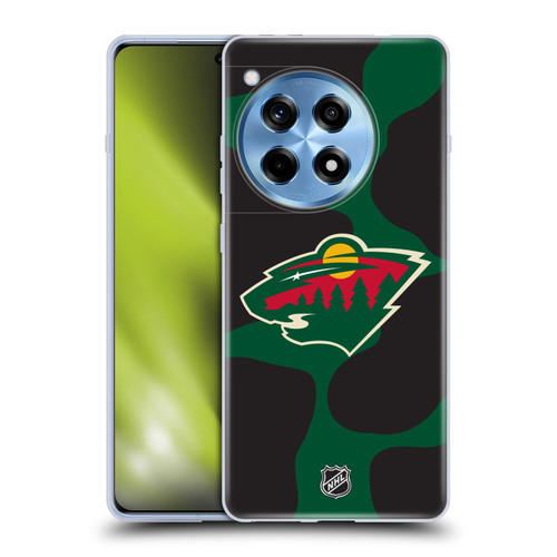 NHL Minnesota Wild Cow Pattern Soft Gel Case for OnePlus 12R
