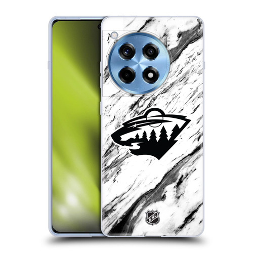 NHL Minnesota Wild Marble Soft Gel Case for OnePlus 12R