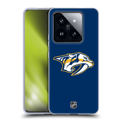 NHL Nashville Predators Plain Soft Gel Case for Xiaomi 14 Pro