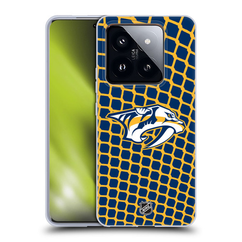 NHL Nashville Predators Net Pattern Soft Gel Case for Xiaomi 14 Pro