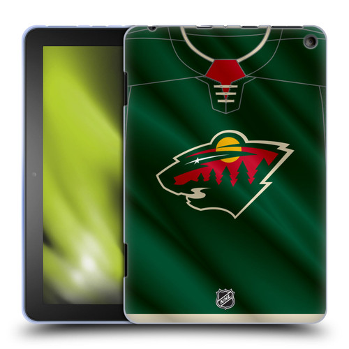 NHL Minnesota Wild Jersey Soft Gel Case for Amazon Fire HD 8/Fire HD 8 Plus 2020