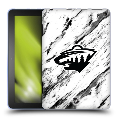 NHL Minnesota Wild Marble Soft Gel Case for Amazon Fire HD 8/Fire HD 8 Plus 2020