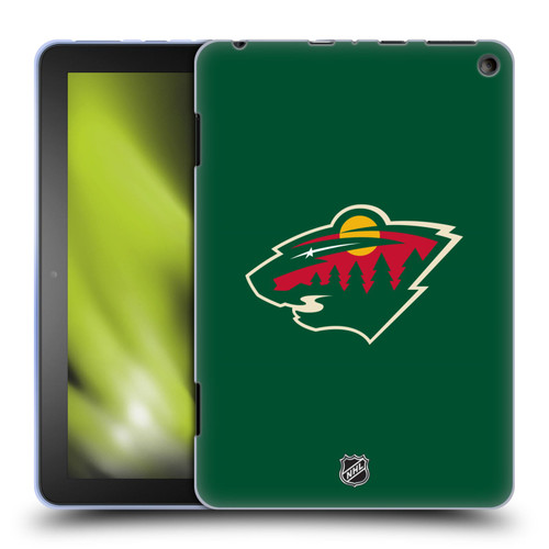 NHL Minnesota Wild Plain Soft Gel Case for Amazon Fire HD 8/Fire HD 8 Plus 2020