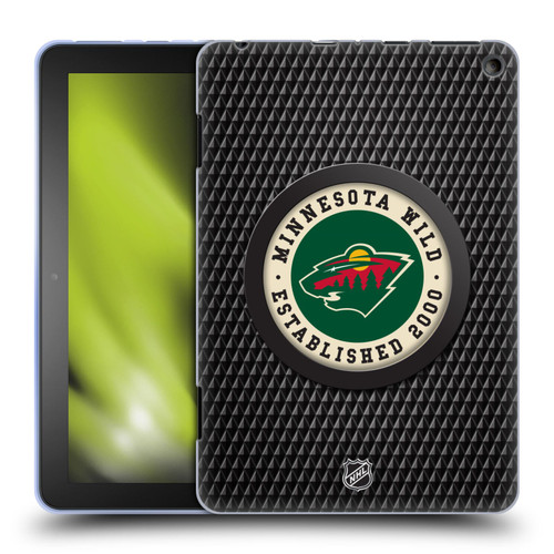 NHL Minnesota Wild Puck Texture Soft Gel Case for Amazon Fire HD 8/Fire HD 8 Plus 2020