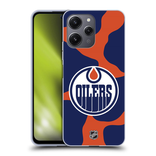 NHL Edmonton Oilers Cow Pattern Soft Gel Case for Xiaomi Redmi 12