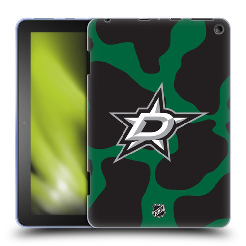 NHL Dallas Stars Cow Pattern Soft Gel Case for Amazon Fire HD 8/Fire HD 8 Plus 2020